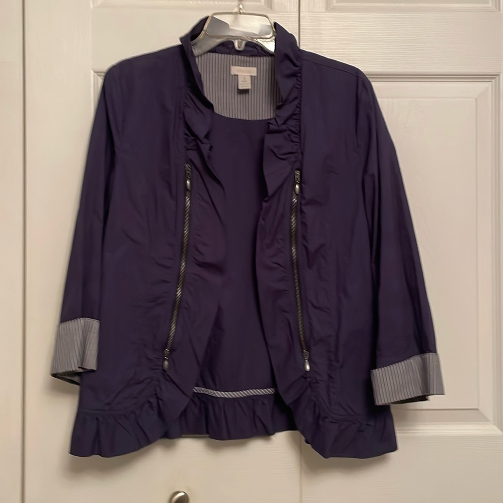 Chico’s Open Front Lightweight Jacket Size 1